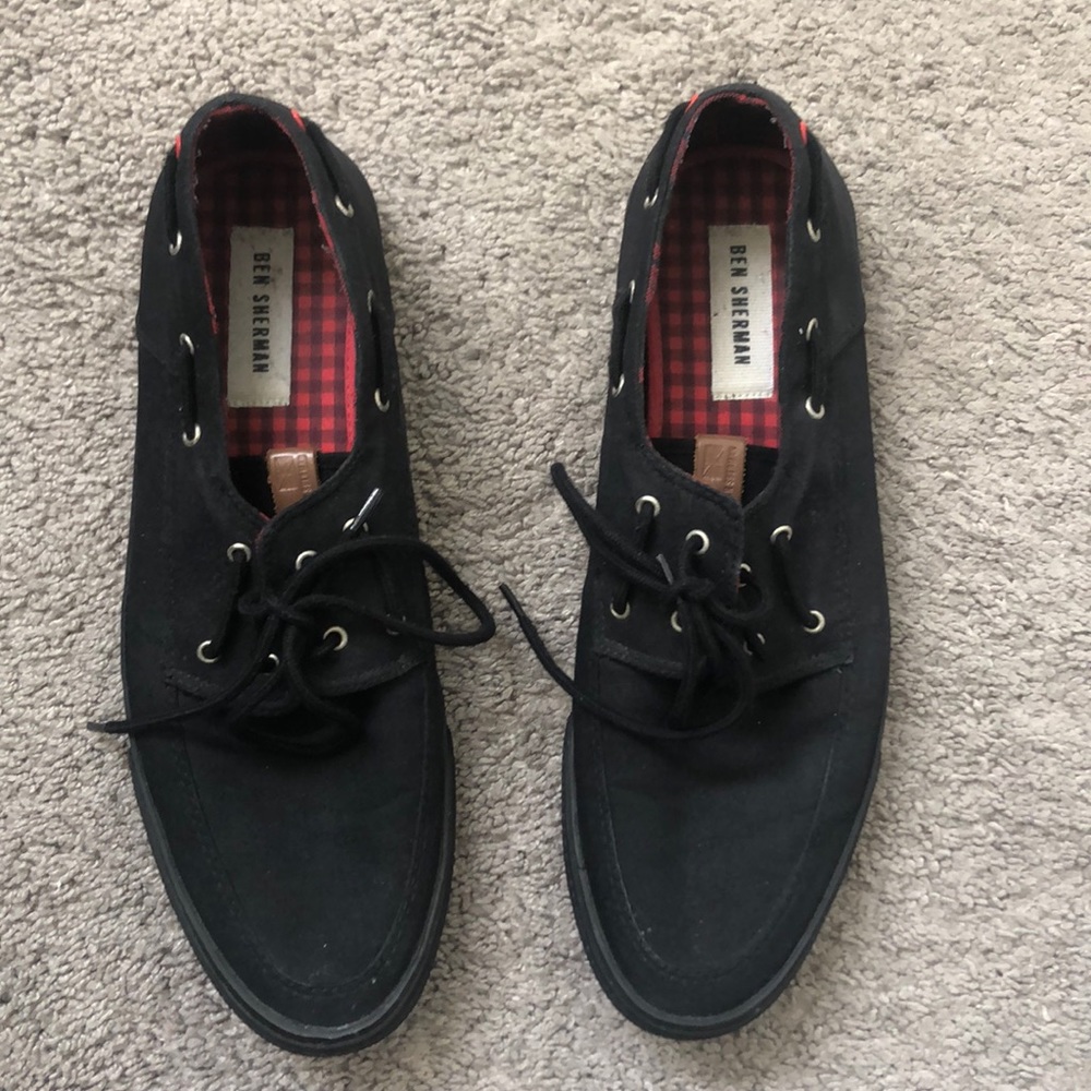Ben Sherman Black boat type loafers